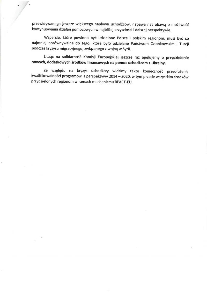 Treść apelu Sejmiku Województwa Dolnośląskiego