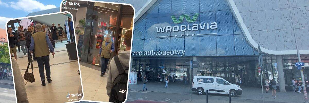 Nożownik po ataku na taksówkarzy biegał między klientami Wroclavii. W Internecie pojawił się film z tego zdarzenia