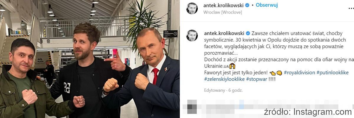 Kontrowersyjna konferencja promująca walkę MMA Putina z Zełeńskim odbyła się we Wrocławiu
