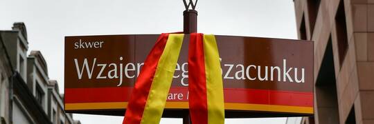 We Wrocławiu odsłonięto skwer Wzajemnego Szacunku [ZDJĘCIA]