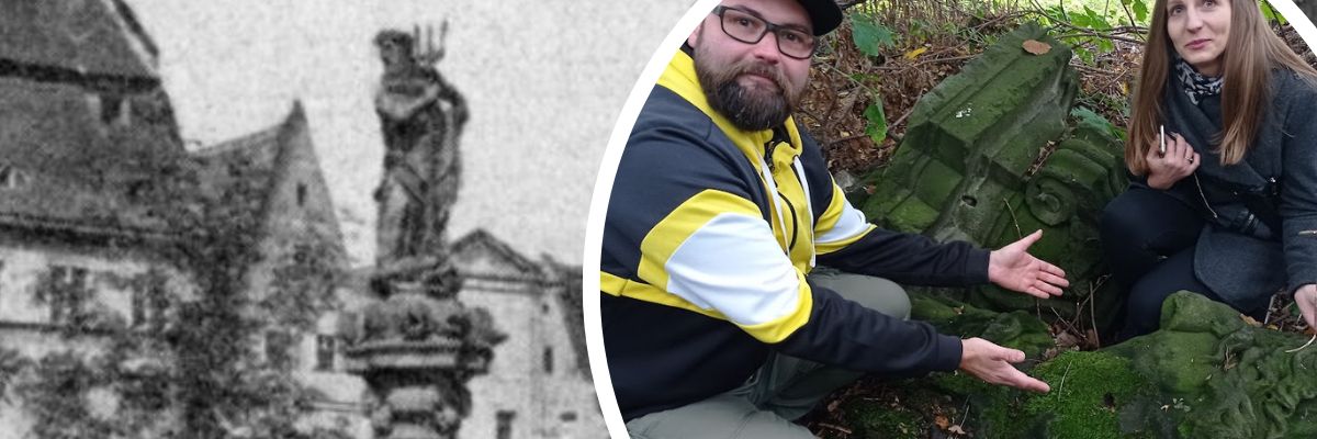 Neptun z pl. Nowy Targ wróci do Wrocławia. „Jurek z widłami” odnalazł się pod Sycowem