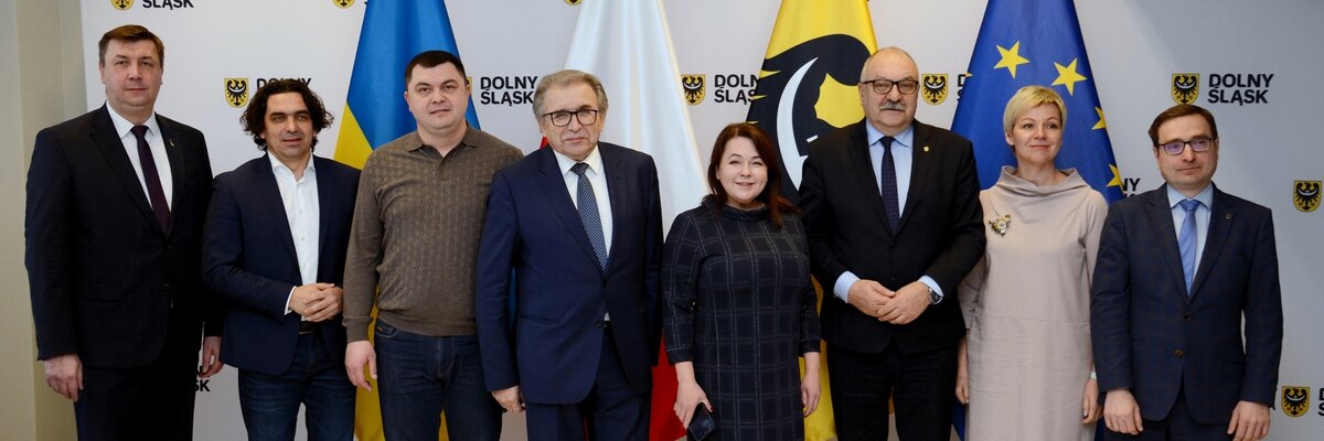 Deputowani Rady Najwyższej Ukrainy z wizytą we Wrocławiu