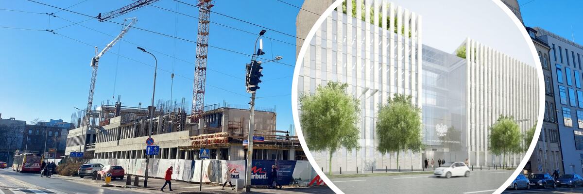 Wrocław: W miejscu Targowiska przy Zielińskiego powstaje gmach nowego sądu [ZDJĘCIA]