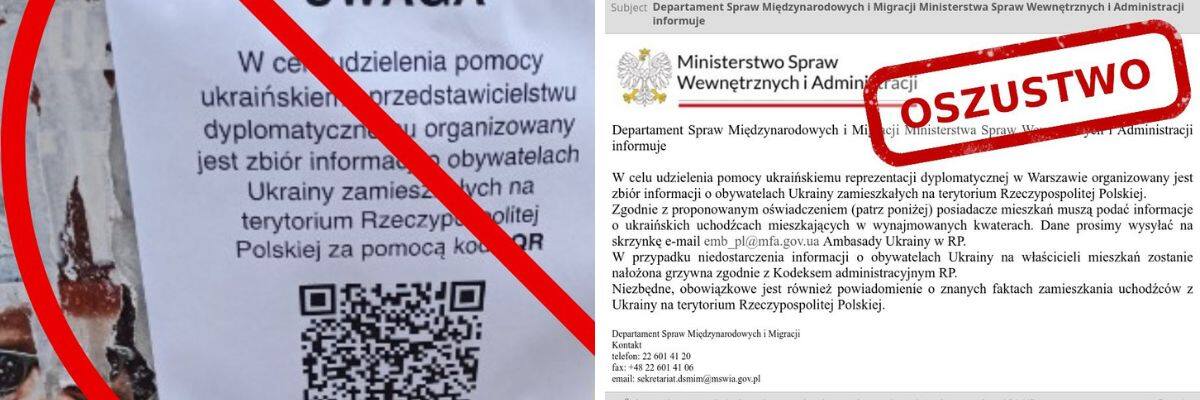 Urząd ds. Cudzoziemców nie zbiera danych od Wrocławian. Ogłoszenia wiszące na mieście to oszustwo