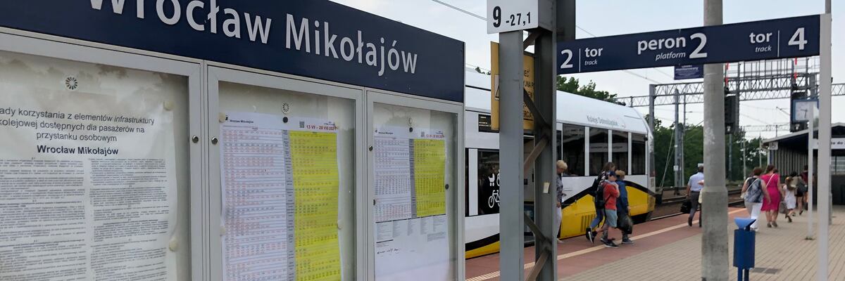 W niedzielę korekta rozkładów kolejowych. Pociągi rowerowe już nie tylko do Sobótki