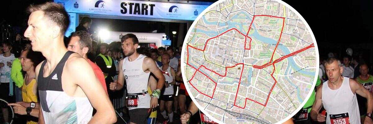 Już w tym tygodniu 9. Nocny Wrocław Półmaraton. Zakazy parkowania na trasie i cała masa zmian w MPK [MAPA, LISTA ZMIAN]