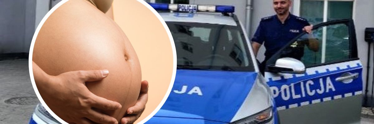 Akcja „poród”. Policjanci eskortowali przez Wrocław ciężarną kobietę