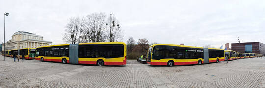 We flocie MPK Wrocław jeździ już 9 autobusów elektrycznych. Pierwszym testem był dla nich atak zimy