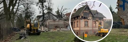 Wrocław: Zabytkowa willa z Kasprowicza nagle zniknęła. Konserwator zabytków chce zawiadomić prokuraturę