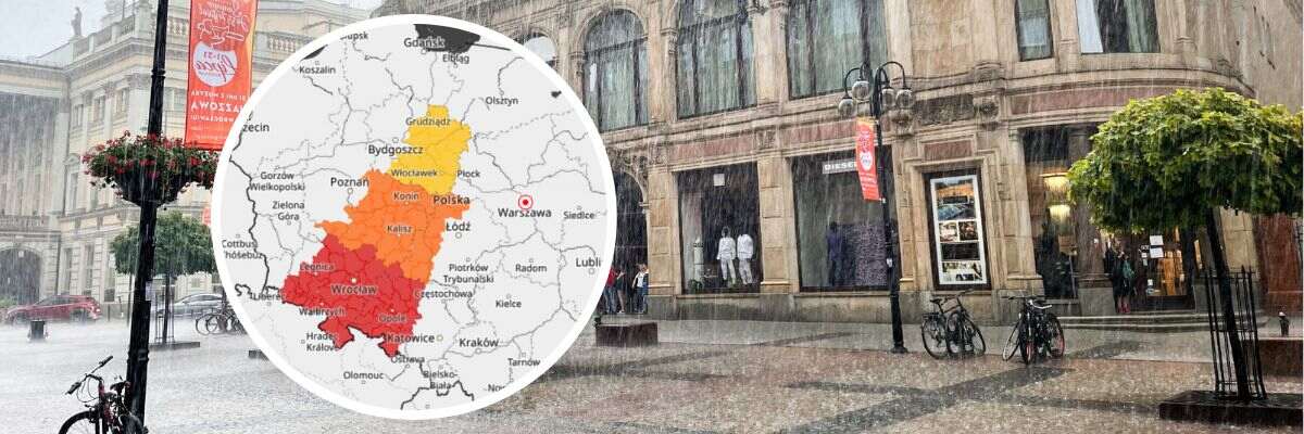 IMGW ogłasza czerwony alert dla Wrocławia. Nadciąga ogromna, kilkudniowa ulewa