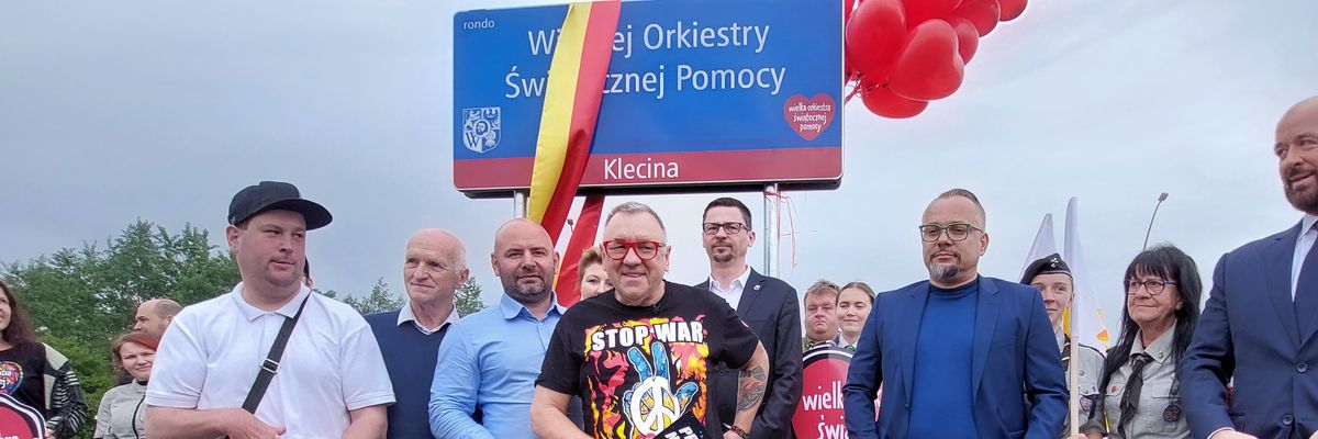 Wrocław ma rondo WOŚP. Otworzył je sam Jurek Owsiak [ZDJĘCIA]