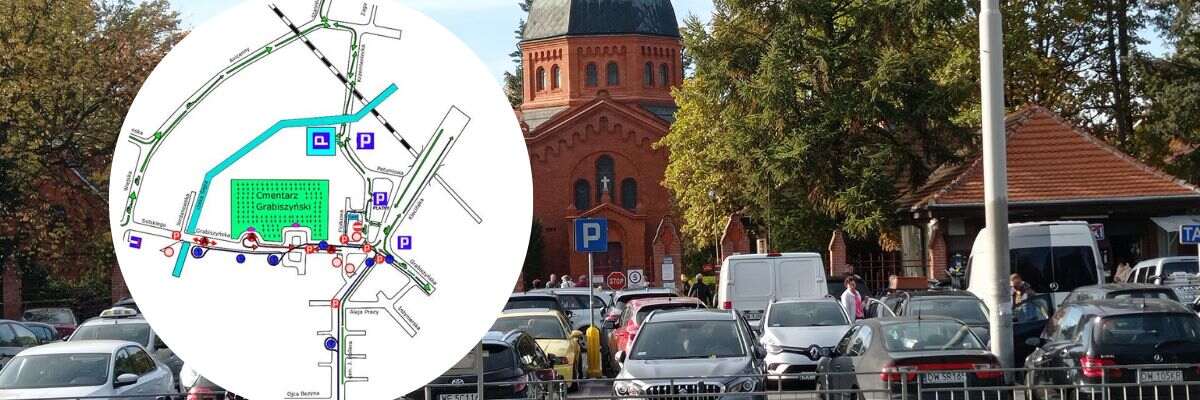 Dojazd do cmentarzy 1 listopada we Wrocławiu. Które ulice są zamknięte we Wszystkich Świętych? [MAPY DLA KIEROWCÓW]