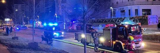 Wrocław: Nocny pożar w garażu podziemnym przy Dokerskiej