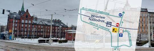 Wrocław: Po Nowym Roku startuje duży remont na Nadodrzu. Będą utrudnienia dla kierowców i objazdy MPK