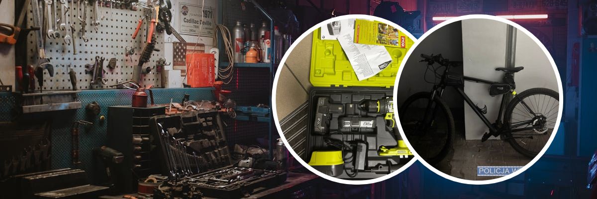 Wrocław: 44-letni złodziej zatrzymany! Policjanci odzyskali łupy z piwnic i garaży [ZDJĘCIA]