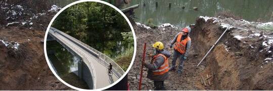 We Wrocławiu ruszyła budowa kładki na Odrzańskiej Trasie Rowerowej via Regia