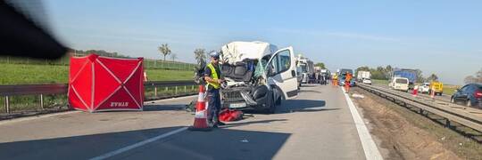 Śmiertelny wypadek na A4. Jezdnia w kierunku Wrocławia jest zablokowana