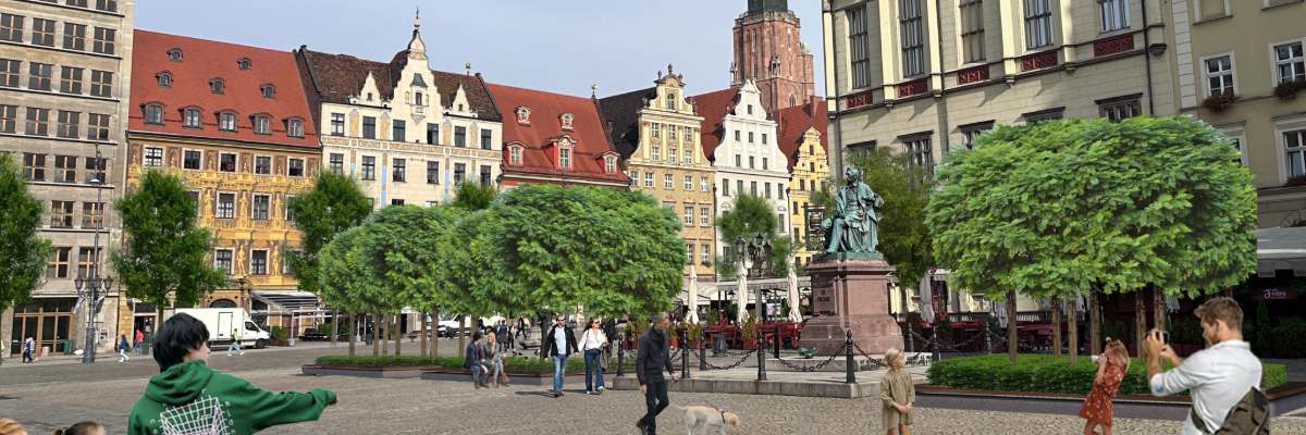W 2026 roku wrocławski Rynek przejdzie „zieloną metamorfozę”. Będzie wprowadzana w trzech etapach [WIZUALIZACJE]