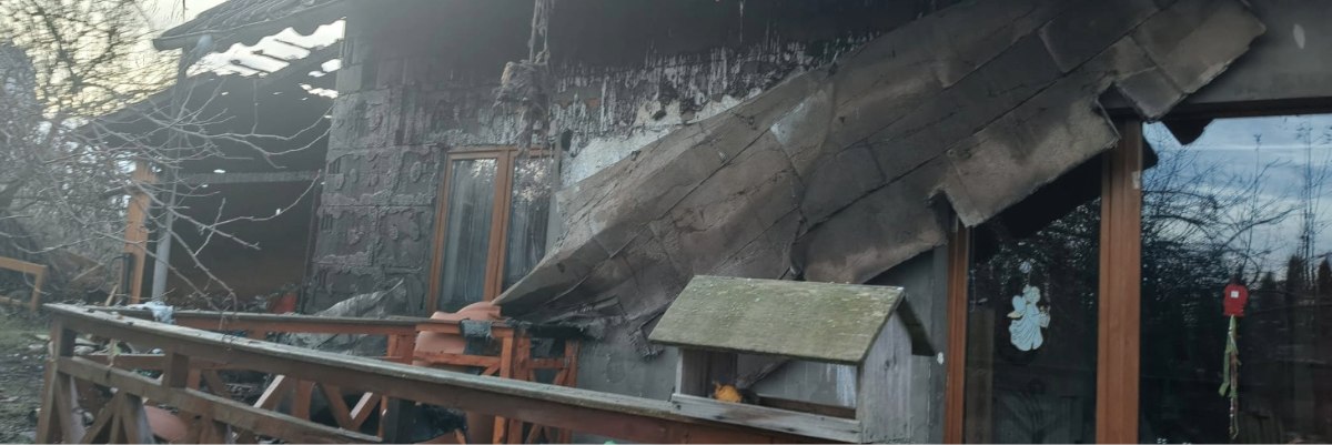 Tragiczny pożar pod Strzelinem. Trwa zbiórka pieniędzy na pomoc rodzinie z niepełnosprawnym synem