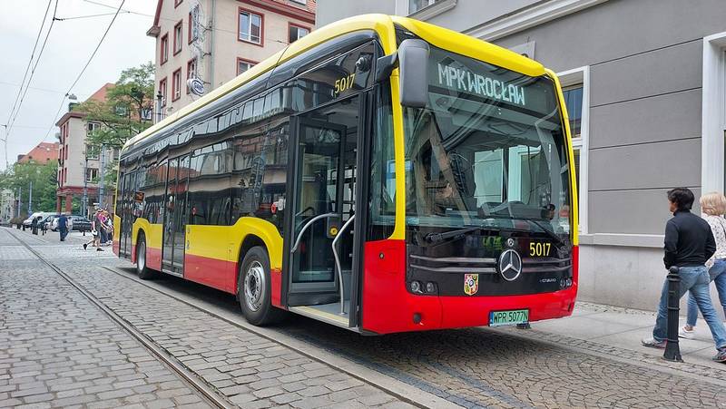 MPK Wrocław testuje autobus elektryczny / fot. Bartosz Senderek