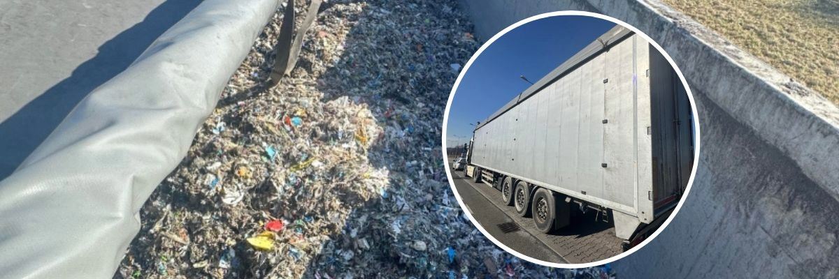 Służby przechwyciły nielegalny transport 24 ton śmieci. Zmielony plastik miał trafić do Strzegomia