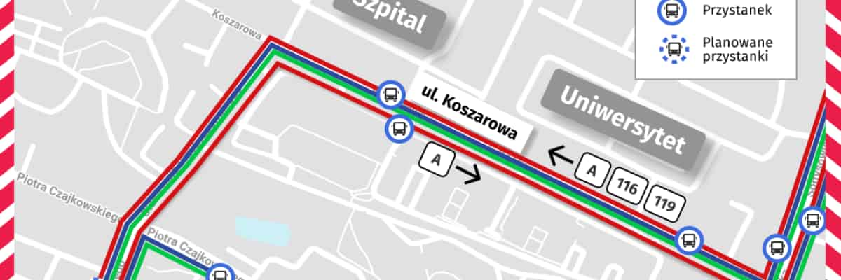 Koszarowa po przebudowie. Autobus A pojedzie na stałe na Sołtysowice