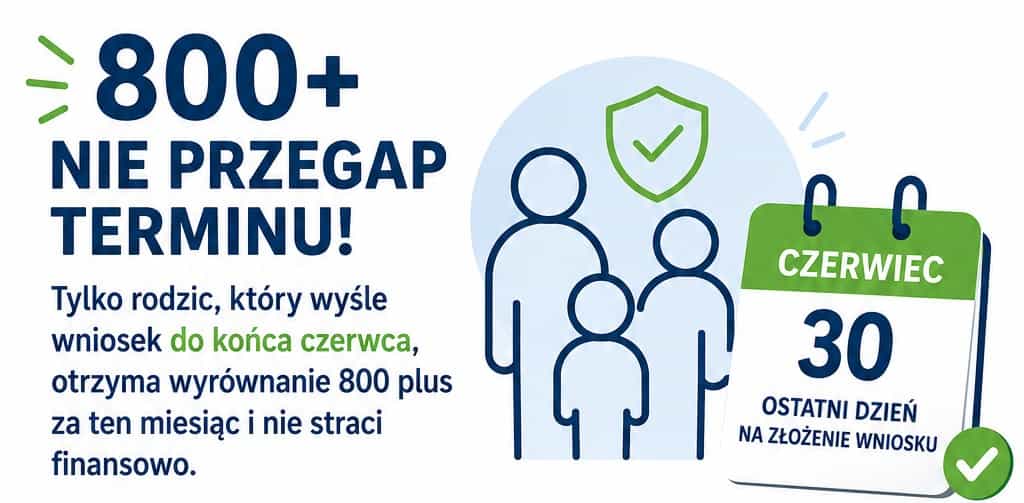 To ostatni moment na złożenie wniosku o 800+. Kto się spóźni, może stracić pieniądze
