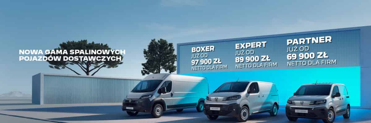 Nowa gama spalinowych samochodów dostawczych marki PEUGEOT