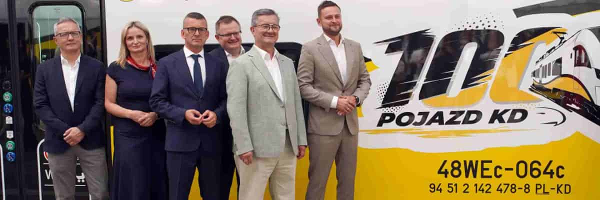 Setny pociąg Kolei Dolnośląskich wyjechał na tory. Milionowe inwestycje i sukces współpracy z PESĄ