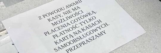 Gotówka coraz mniej mile widziana?  „Proszę zapłacić kartą”