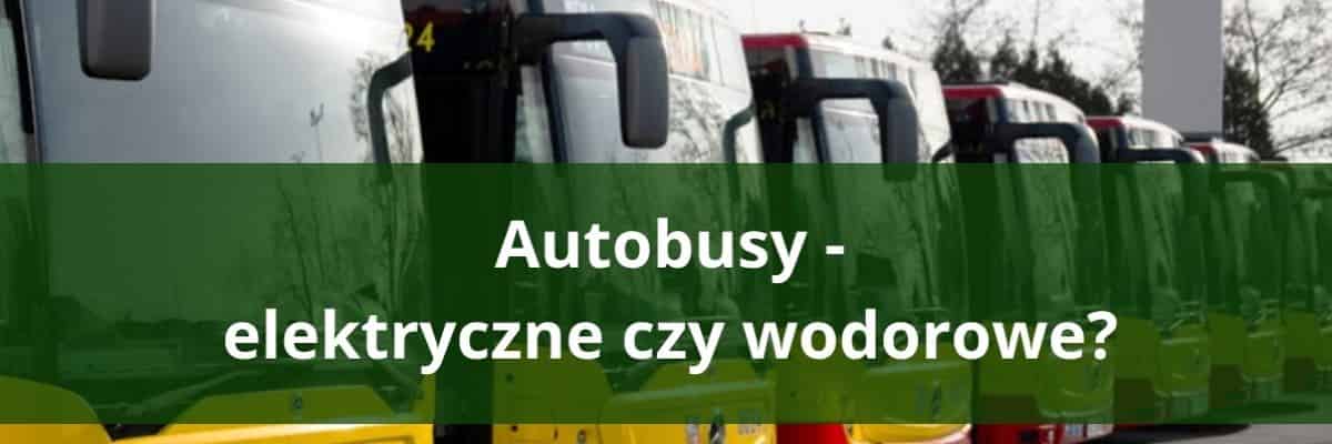 Elektryczne czy wodorowe autobusy? Samorządy stoją przed wyborem technologii